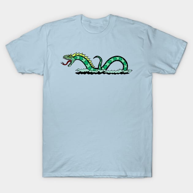 Sea Serpent T-Shirt by AzureLionProductions